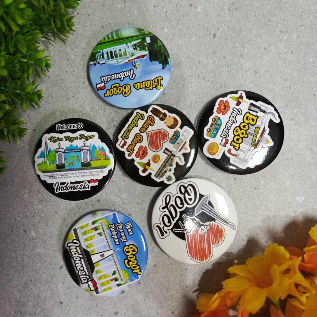 OLEH-OLEH KHAS KOTA BOGOR INDONESIA | PROMO MAGNET TEMPELAN KULKAS BOGOR DLL | BUKAN GANTUNGAN KUNCI