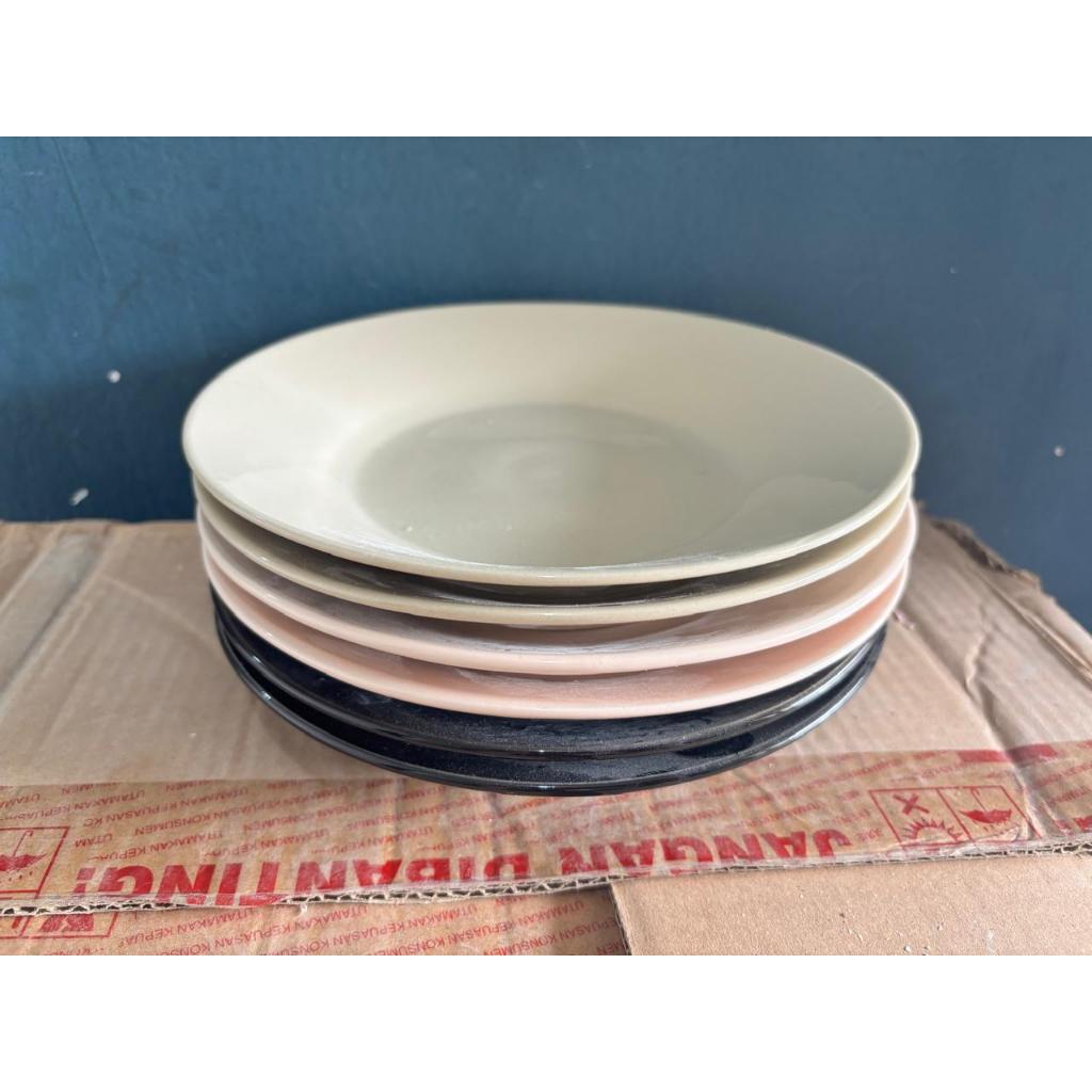 TERMURAH - piring makan keramik / piring warna / piring polos