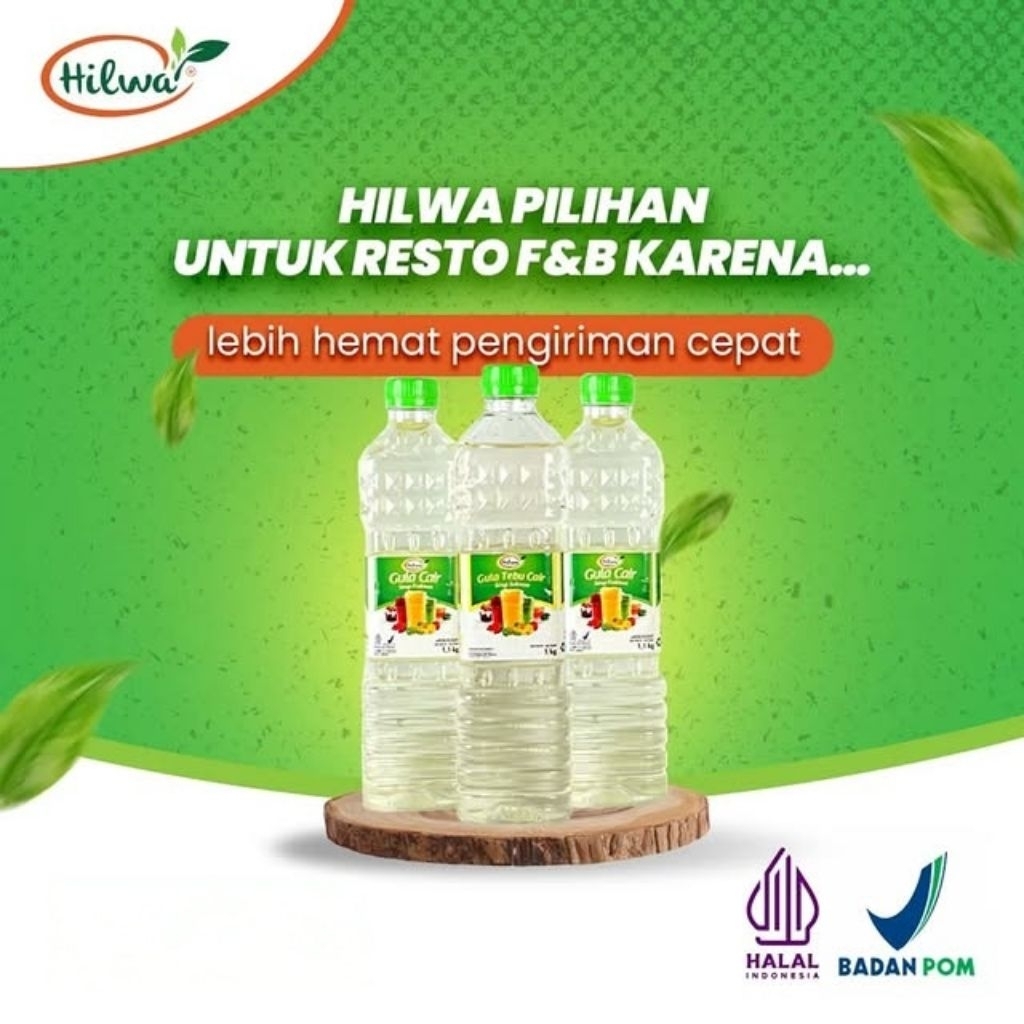 [ECER / GROSIR EXPEDISI] Hilwa Gula Cair / Gula Fruktose Rendah Kalori 1,1kg