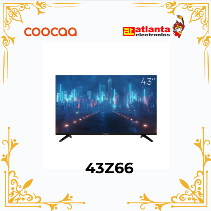 COOCAA 43 inch Smart TV 43Z66 - Digital TV - Android 11 - Youtube - Google Assistant