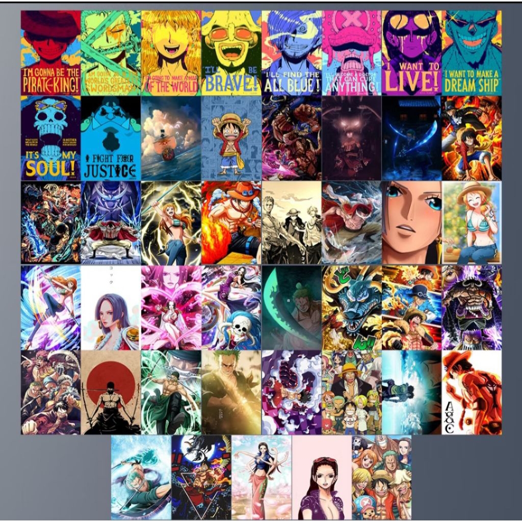 Poster Anime One Piece Ukuran A5 Poster Anime Satuan