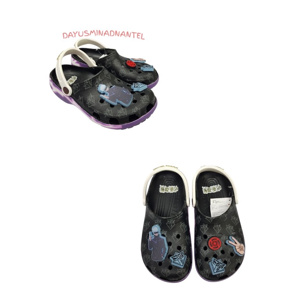 Sandal Bakpao Karet Crocs / Crocs Jujutsu Kaisen / Sepatu Sandal Crocs Jujutsu Kaisen Clog Pria