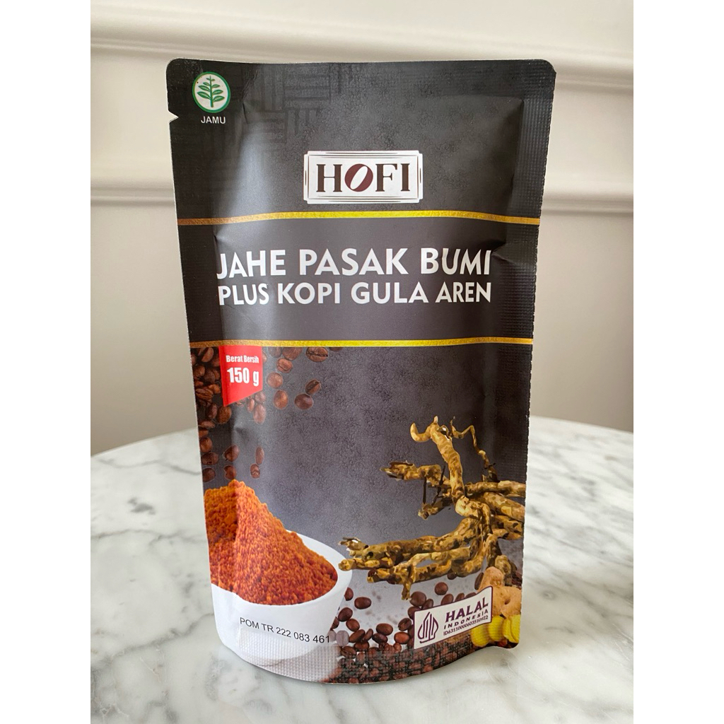 Minuman Jahe Pasak Bumi Plus Kopi Gula Aren HOFI 150gr