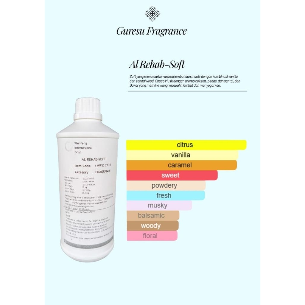 Al- Rehab Soft | Guresu Fragrance | Full Bibit Asli