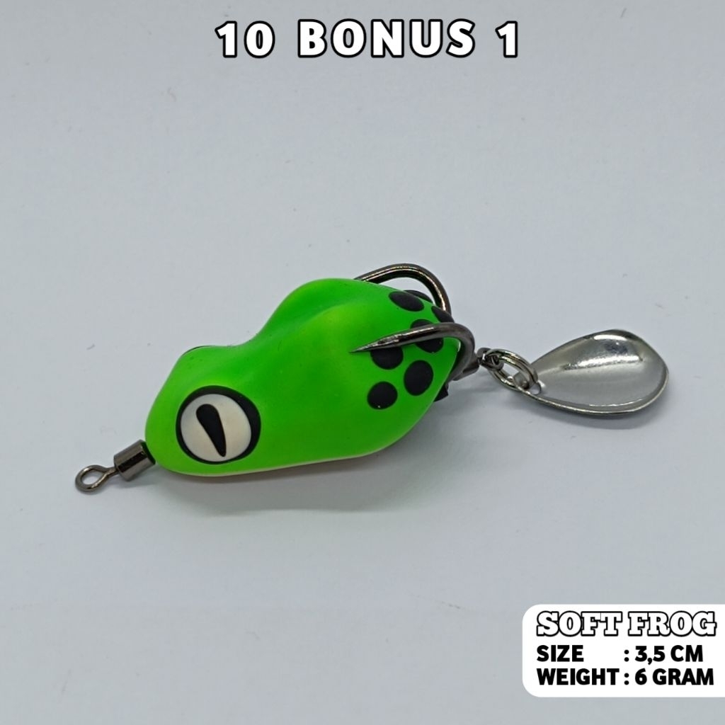 Softfrog 3,5 cm 6 gram umpan casting kodok kodokan