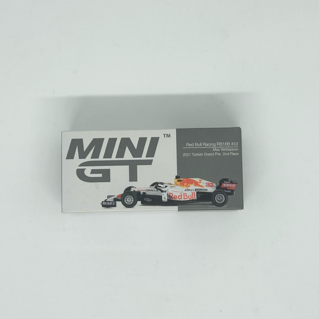 Mini GT Red Bull Racing RB16B Max Verstappen 2021 Turkish Gran Prix Unsealed