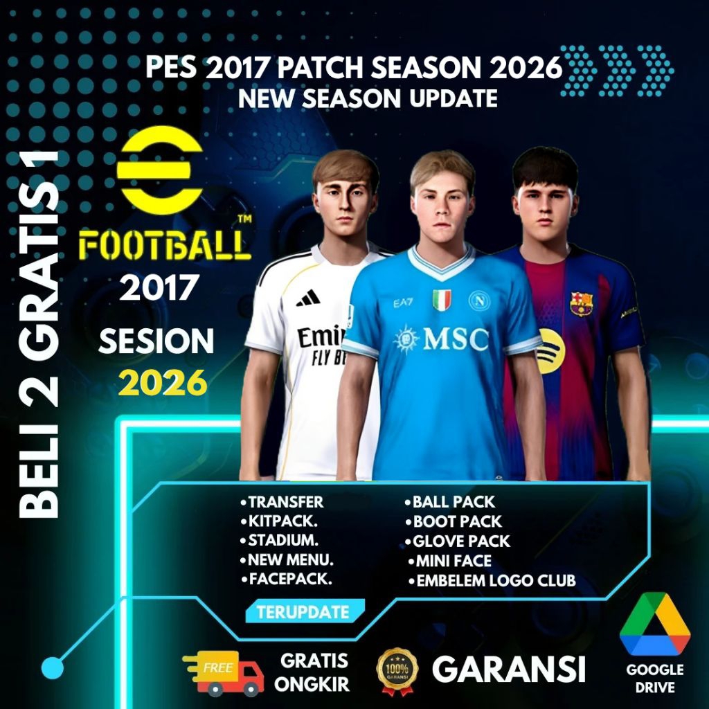 Pes 2017 + Patch Terbaru 2026| Liga Indonesia | Pc/Laptop Games