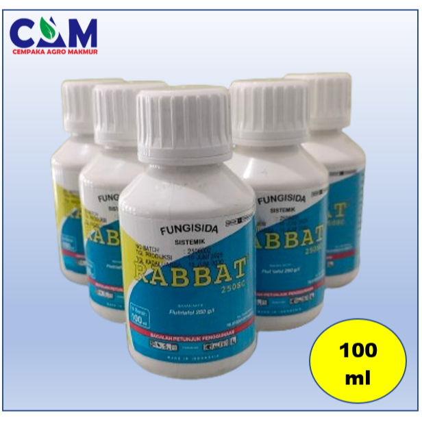 RABBAT 250 SC 100 ml | Fungisida Sistemik Bahan Aktif Flutriafol