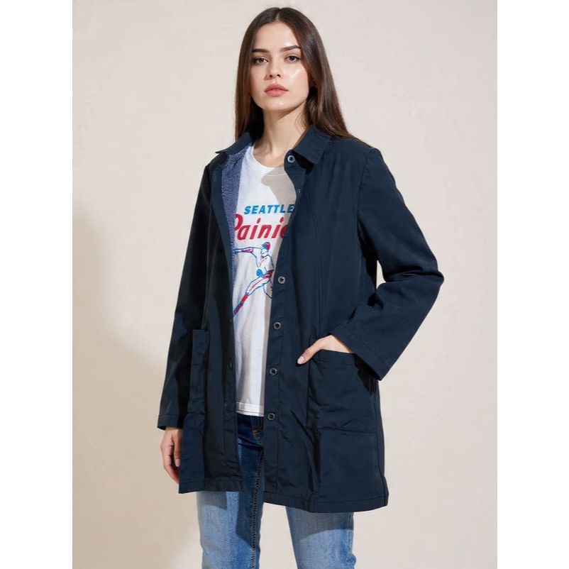 Jaket outer panjang polos