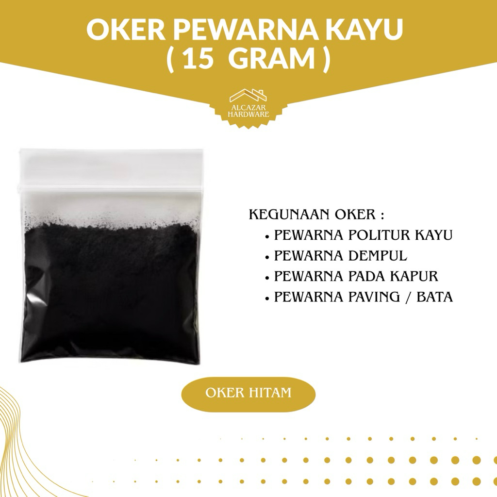 Oker Hitam Pewarna Politur Untuk Kayu Dan Rotan