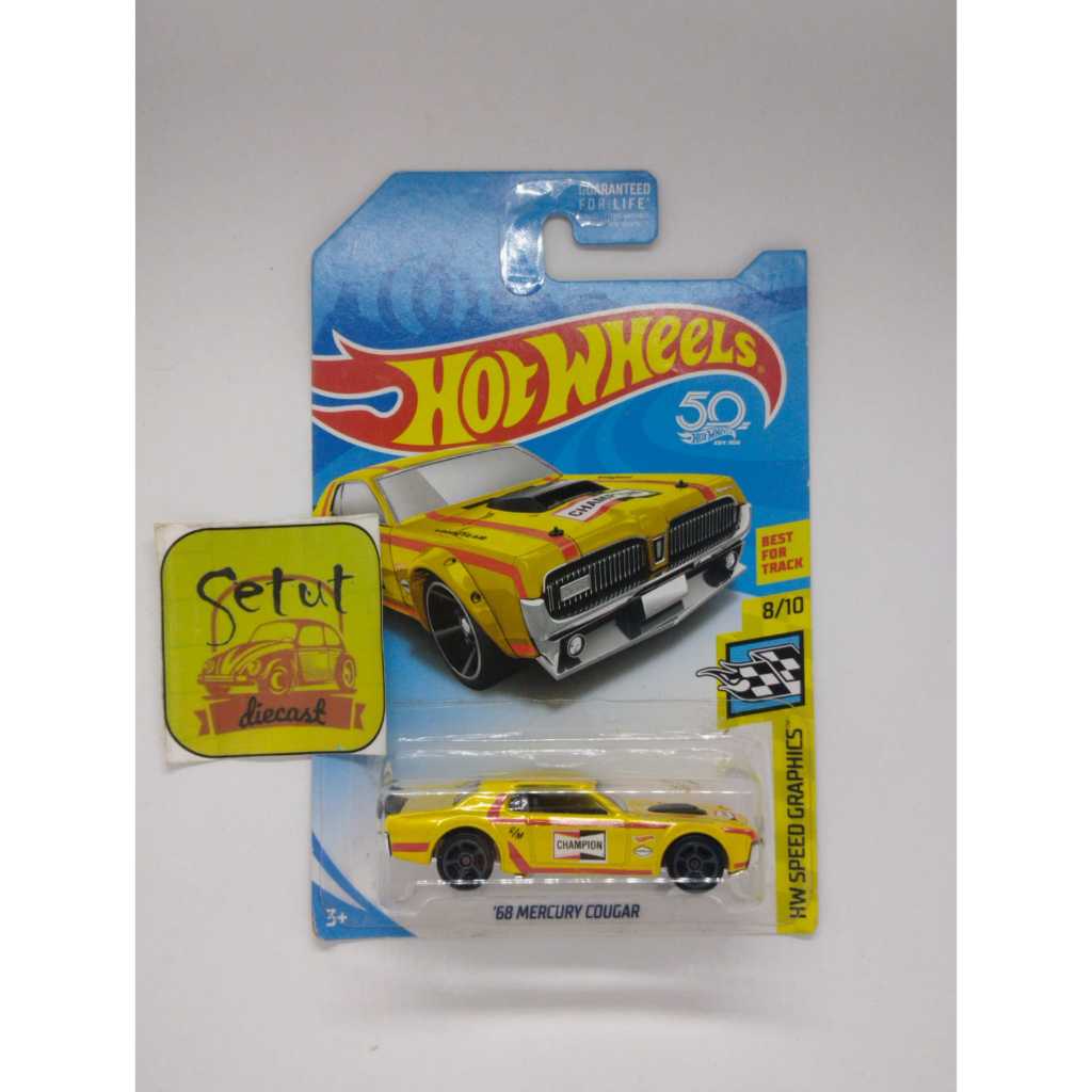 HOT WHEELS HOTWHEELS EXCLUSIVE 68 MERCURY COUGAR EXCLUSIVE RECOLOR KUNING YELLOW