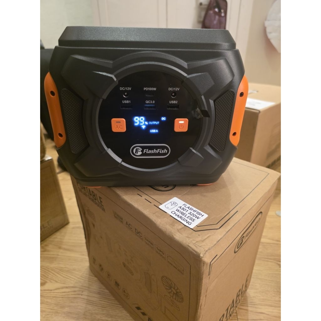 Portable Power Station FlashFish A301 with wireless charging