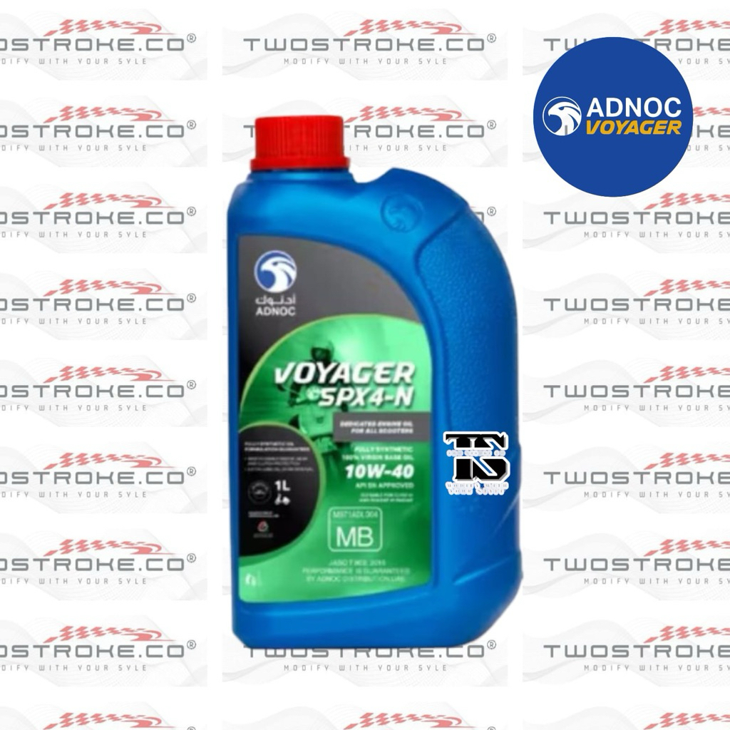 Oli Motor Matic Adnoc Voyager SPX4N 10W-40 Ukuran 1 Liter Full Systetic // Oli Mesin Motor Matic Adn