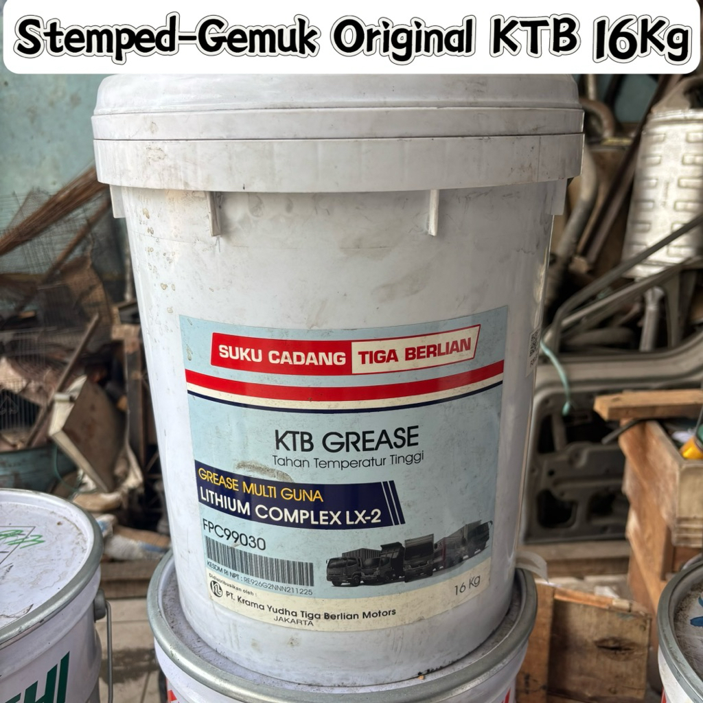 Stemped Grease Gemuk 1 Pil 16Kg Original KTB tiga berlian Mitsubishi Stempet Laher original GEMUK OR