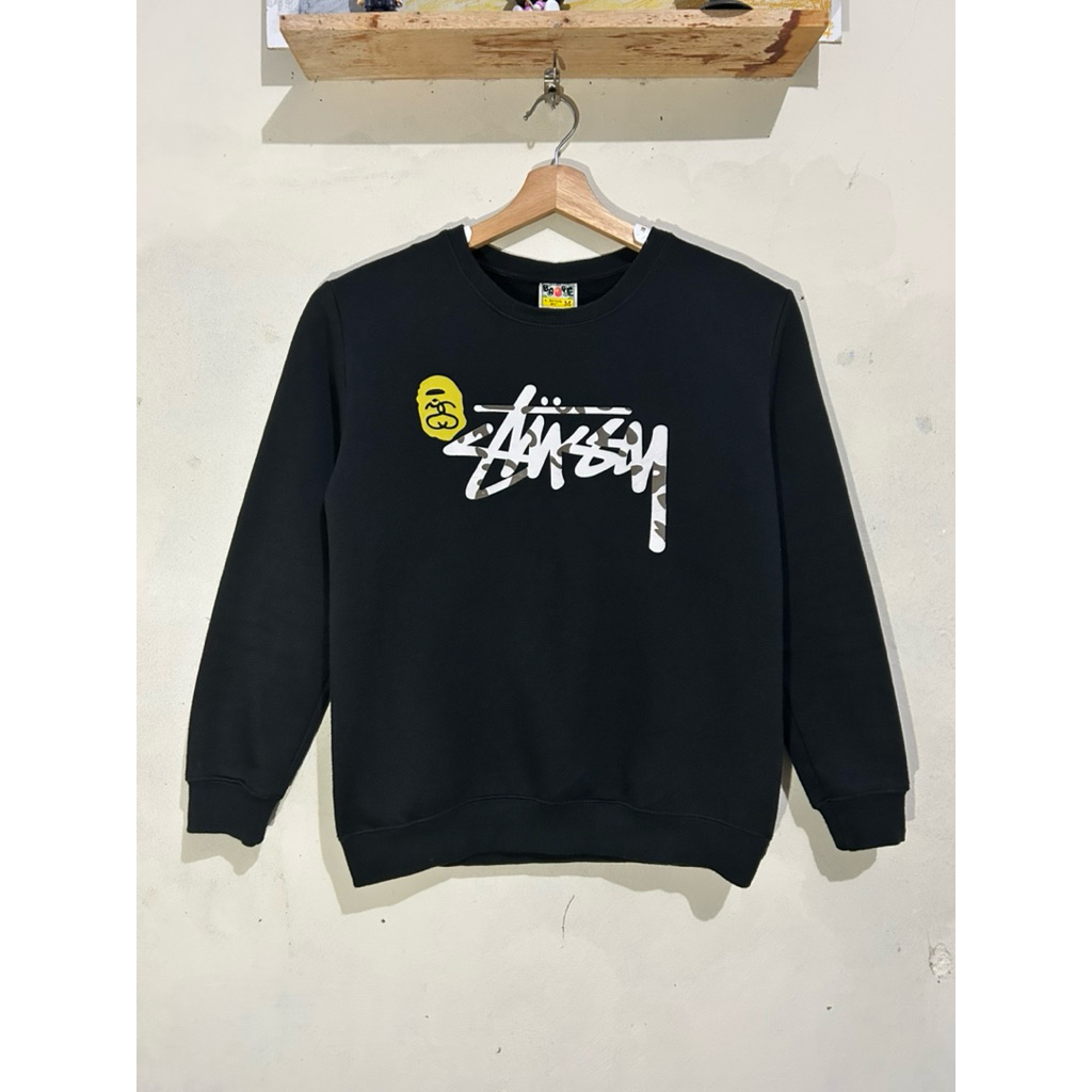 STUSSY x BAPE SARK Sweatshirt