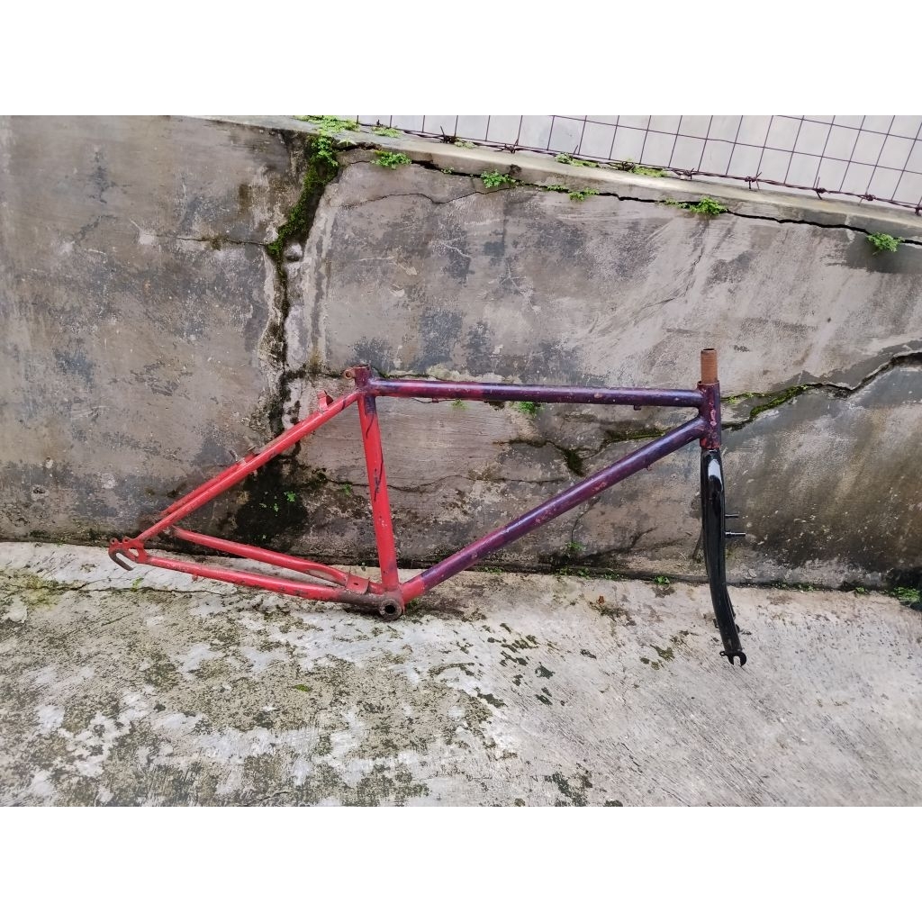 Frame Fork Sepeda MTB 26 Jadul Size langka 16.5" murah saja