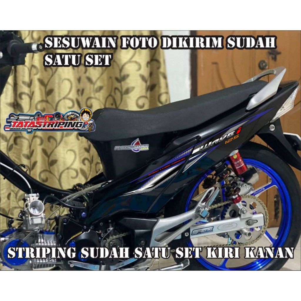 STRIPING STIKER WAVE 125 SUPRA X125 STIKER SUPRA X 125 THAILAND