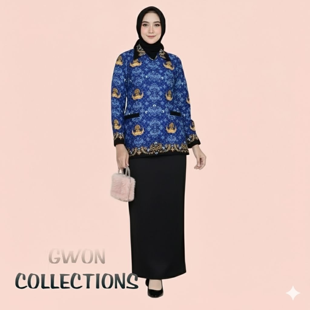 Terbaru Kemeja Korpri Wanita Bahan Katun C 50s Plus Pakai Puring