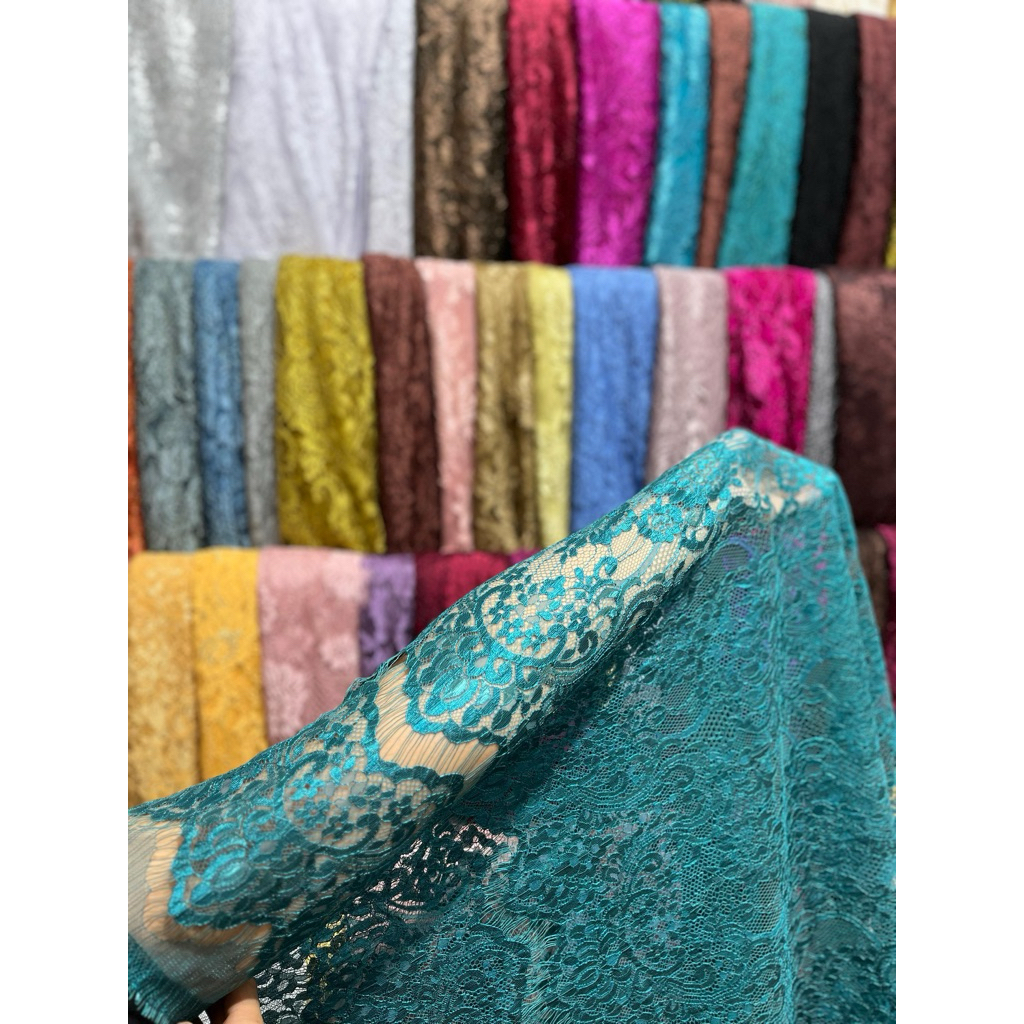 KAIN METALIC YSL | BAHAN KEBAYA