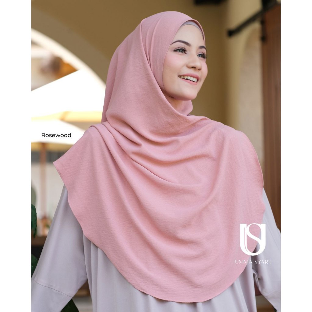 Umma Syari Izora Pashmina Curve Instant Syari Bahan Crinkle griyamey