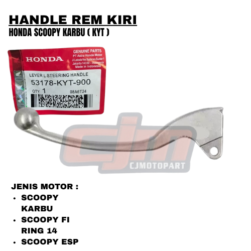 HANDLE REM KIRI SCOOPY KARBU KYT BERKUALITAS ORIGINAL