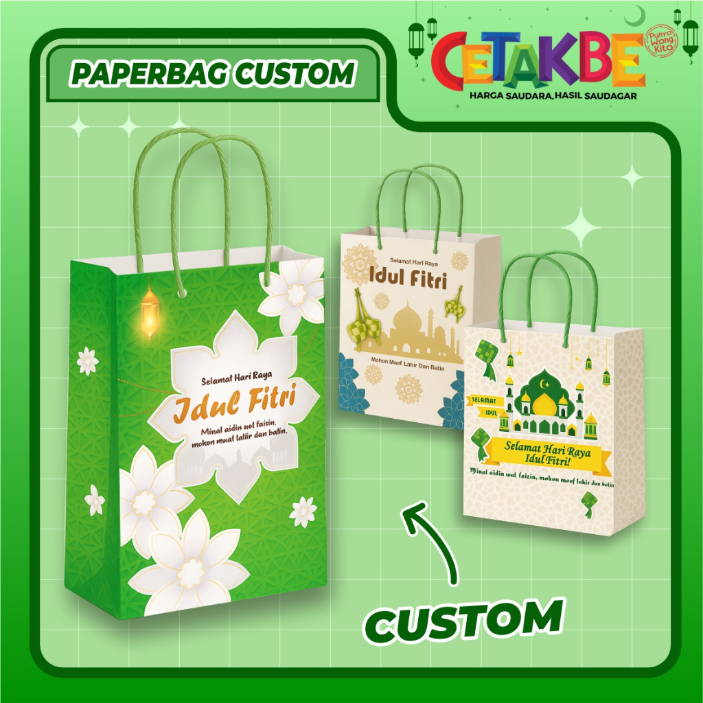 PAPERBAG RAMADAN / PAPERBAG CUSTOM / HAMPERS RAMADAN / TAS KADO / PAPERBAG BINGKISAN