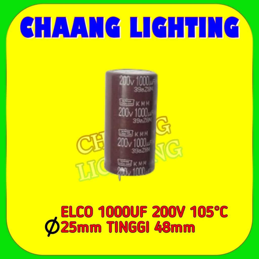 1000UF 200V KAPASITOR ELKO 1000UF 200V CAPASITOR ELCO 1000UF 200V 105°