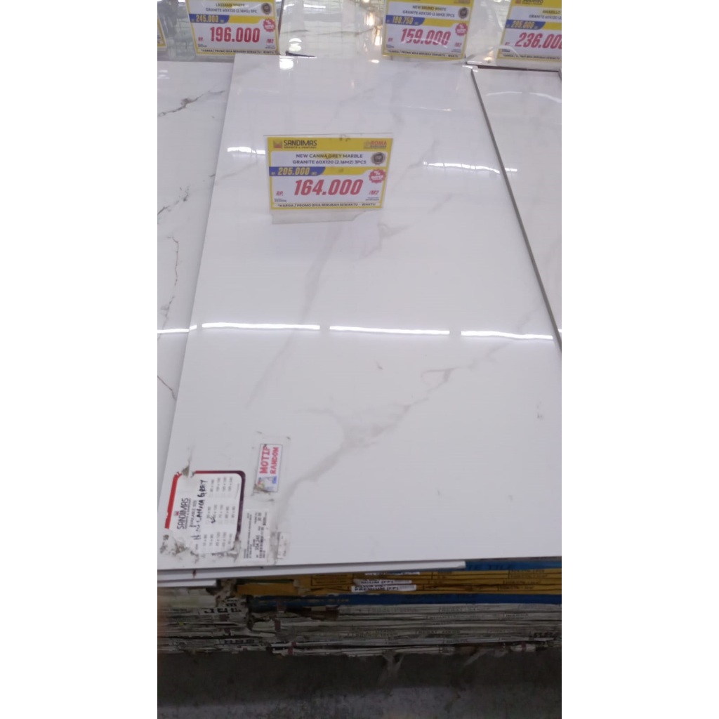 Sandimas Granite Lantai / Granit Dinding New Canna Grey 60X120