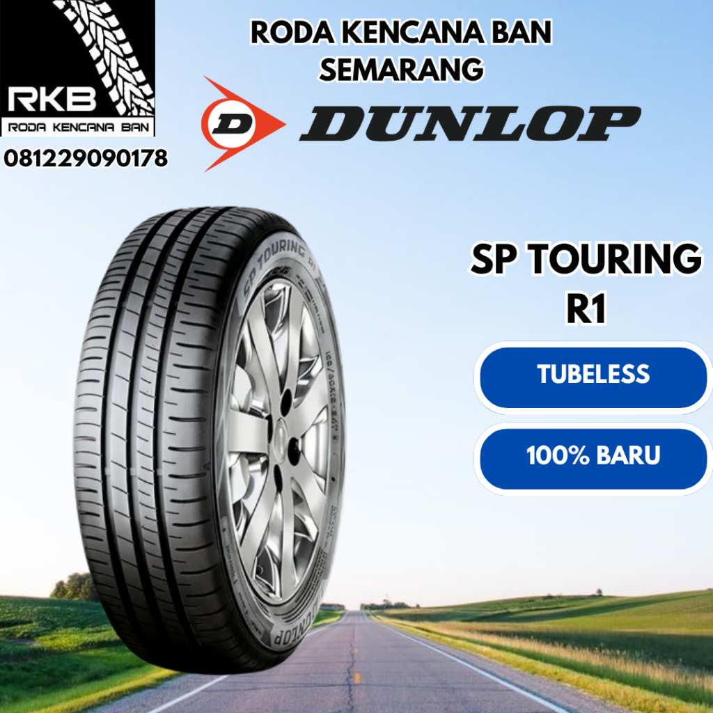BAN MOBIL DUNLOP TOURING R1 185/65 R15 - BAN MOBIL MOBILIO JAZZ YARIS