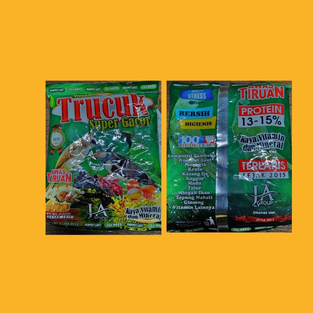 pur trucuk nutri bird gacor voer super trucuk makanan burung trucuk