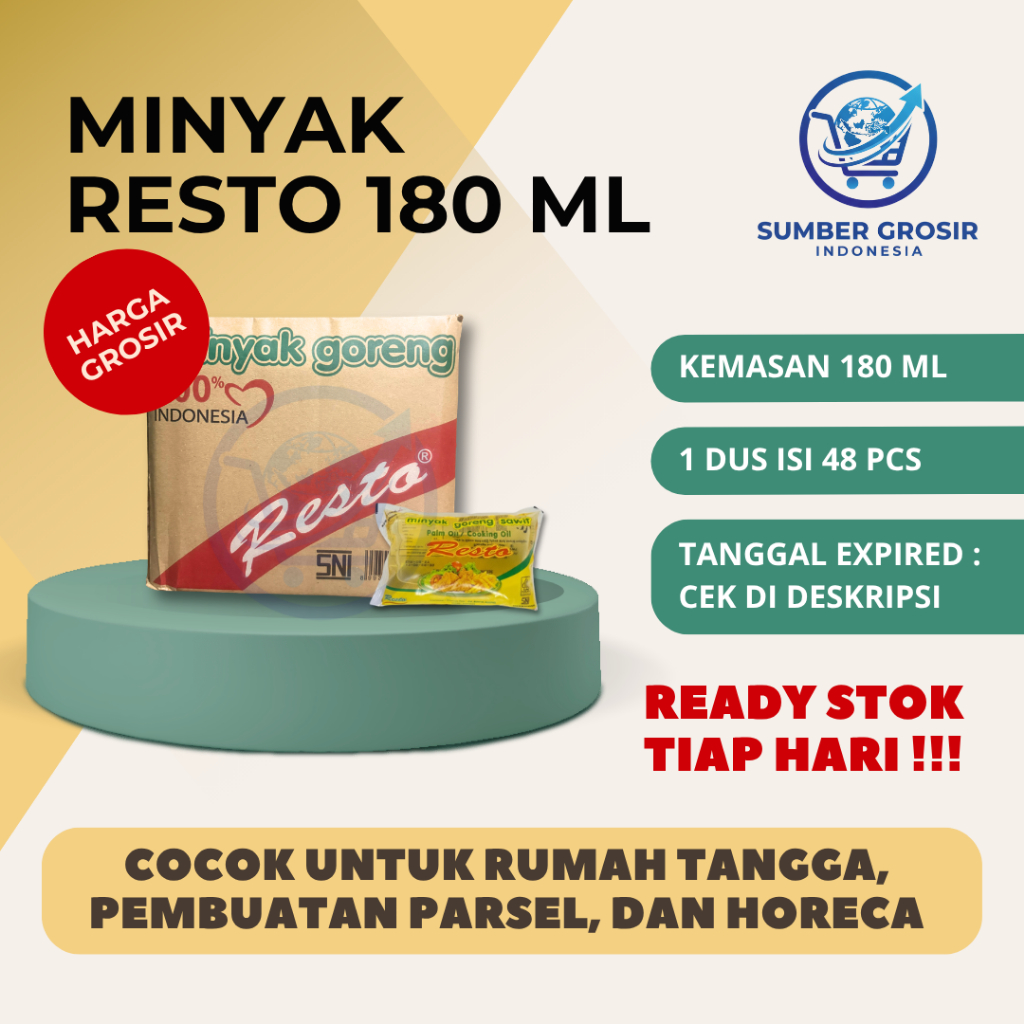Minyak Goreng Resto 180ml (Isi 48) - KARTON/GROSIR