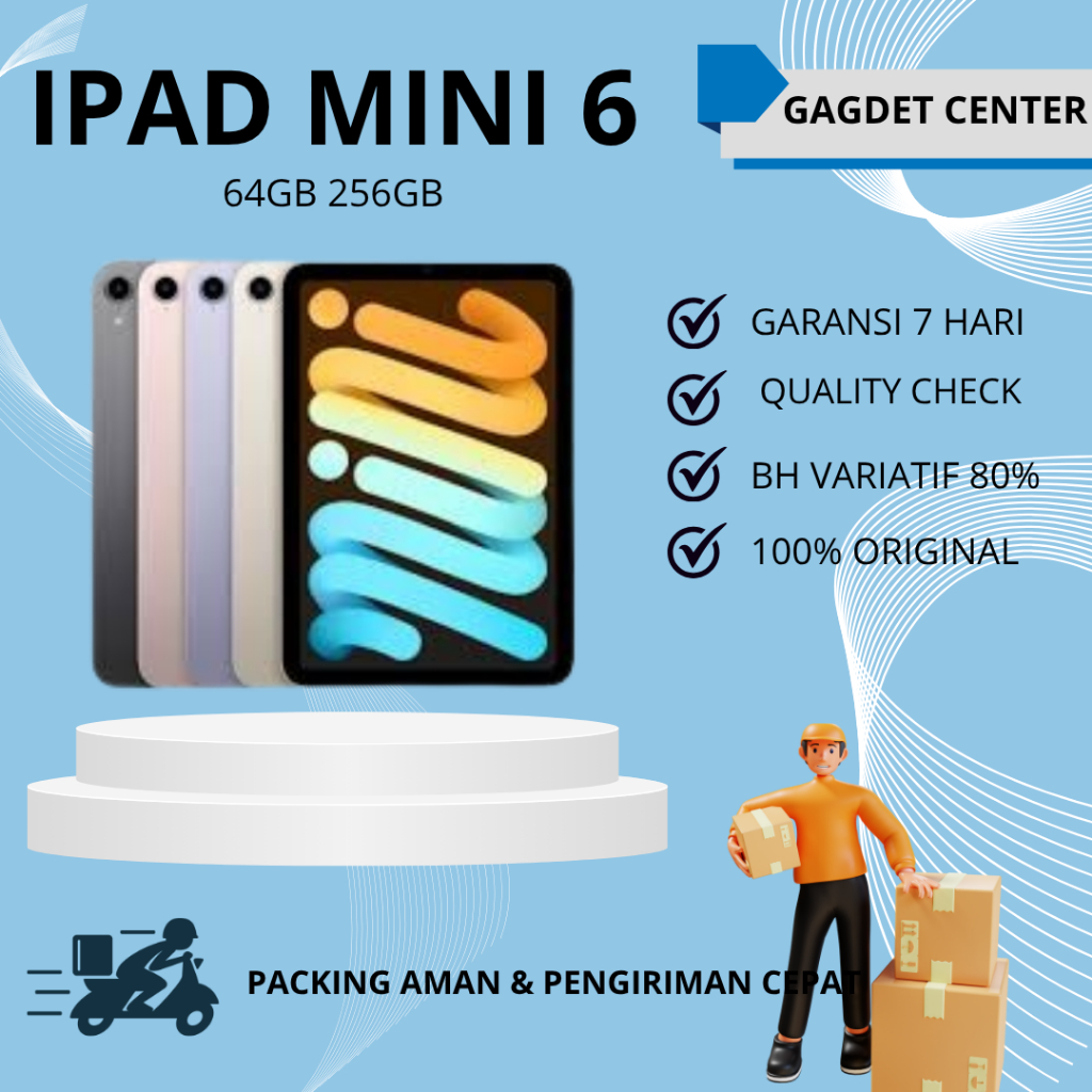 Ipad Mini 6 64GB Wifi Only Second Original