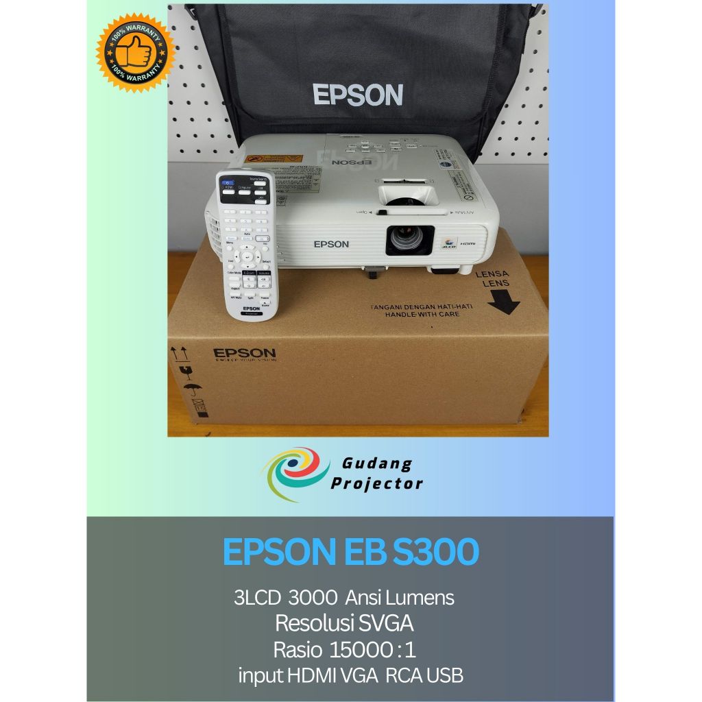 projector epson EB S300 3000 lumens HDMI