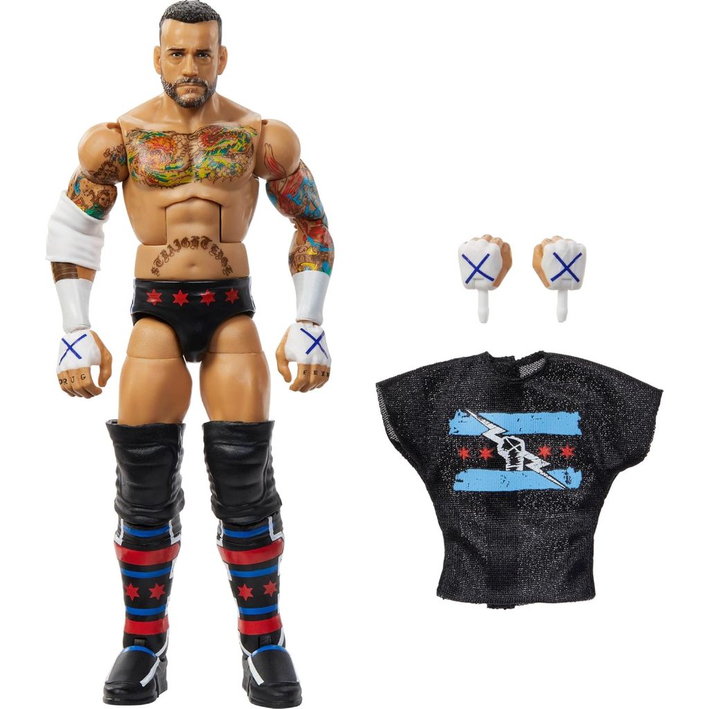 Mattel WWE Elite Action Figure & Accessories, Series #115 6-inch Collectible CM Punk
