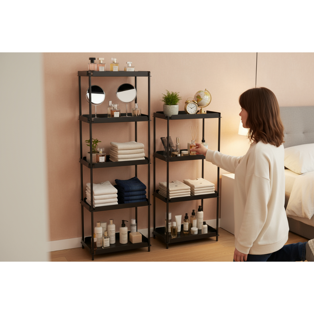 Rak Chiki 4 Tingkat Serbaguna / Keranjang Chiki Penyimpanan Snack