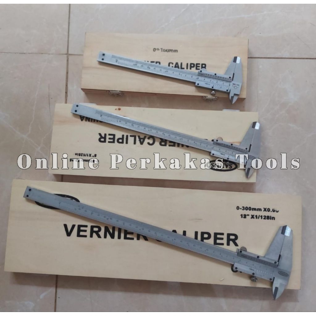 Vernier Caliper Jangka Sorong Manual 6" 8" 12" Sigmat Manual Stainless Steel