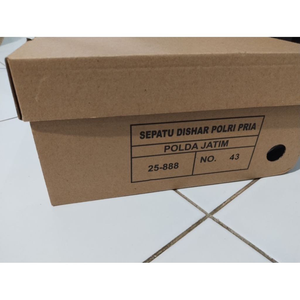 sepatu pdh jatah polri th 2025,size43