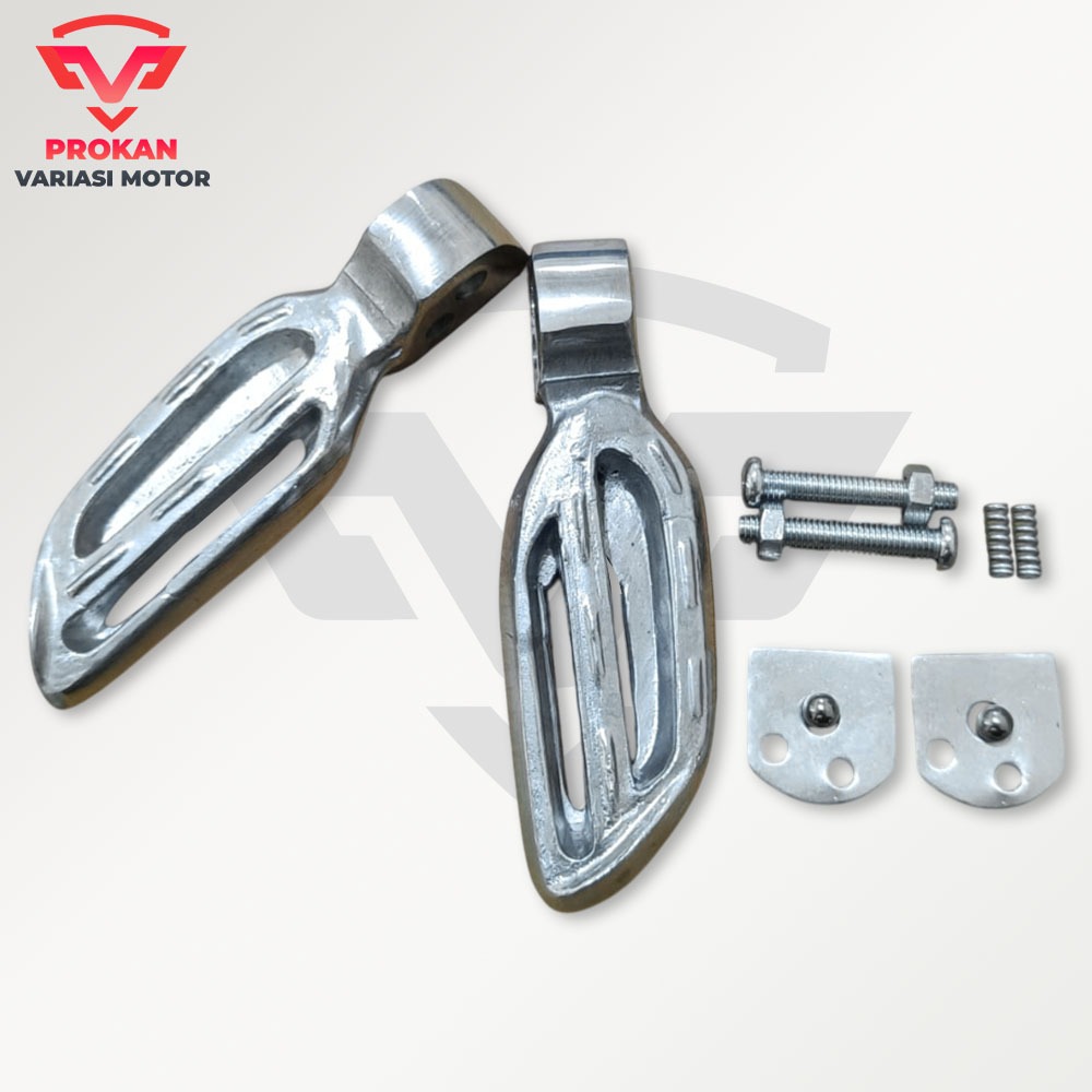 Footstep Belakang Scoopy Footstep Scoopy Warna Silver Chrome Satu Set
