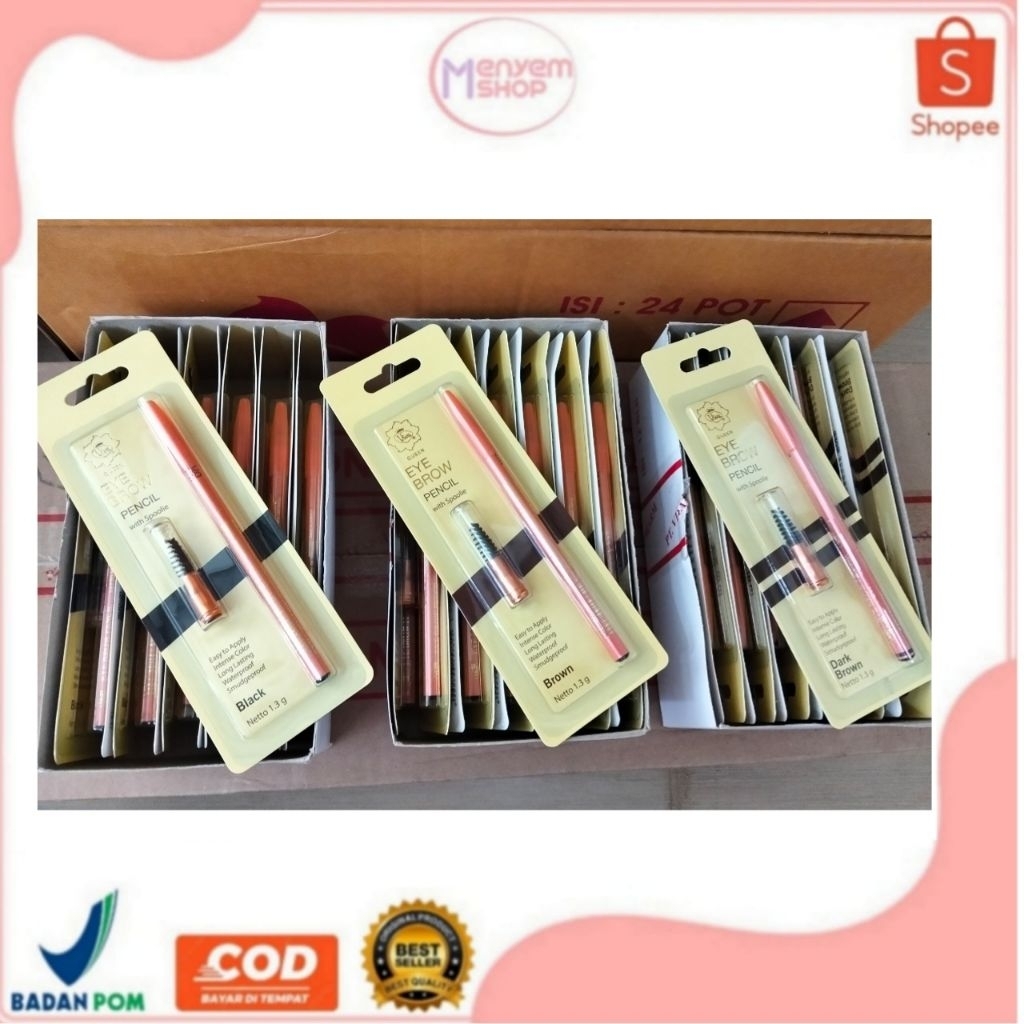 Viva Pensil Alis Original isi 1 box / Viva Eye Brow Original isi 1 box / Sipat Alis Viva Original Lu