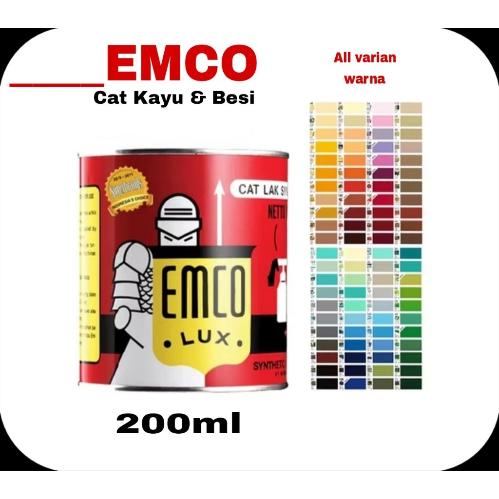 cat emco 200ml/emco 200ml/emco lux 200ml/cat besi/cat kayu