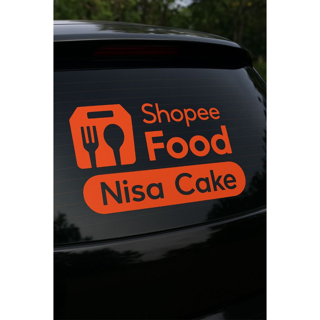 Stiker Promosi Shopee Food Custom Stiker Toko Murah