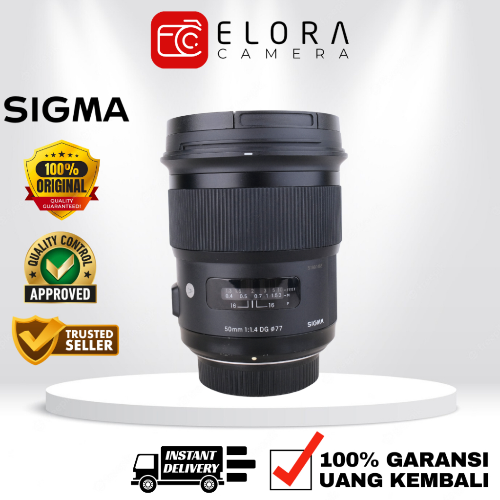 Sigma 50mm F1.4 DG Art For Nikon / Lensa Sigma Art 50 mm F 1.4 DG For Nikon