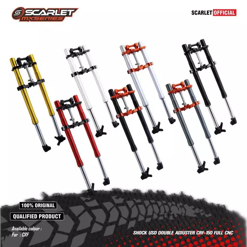 Scarlet Racing - Shock USD Double Adjuster CRF 150 Full CNC