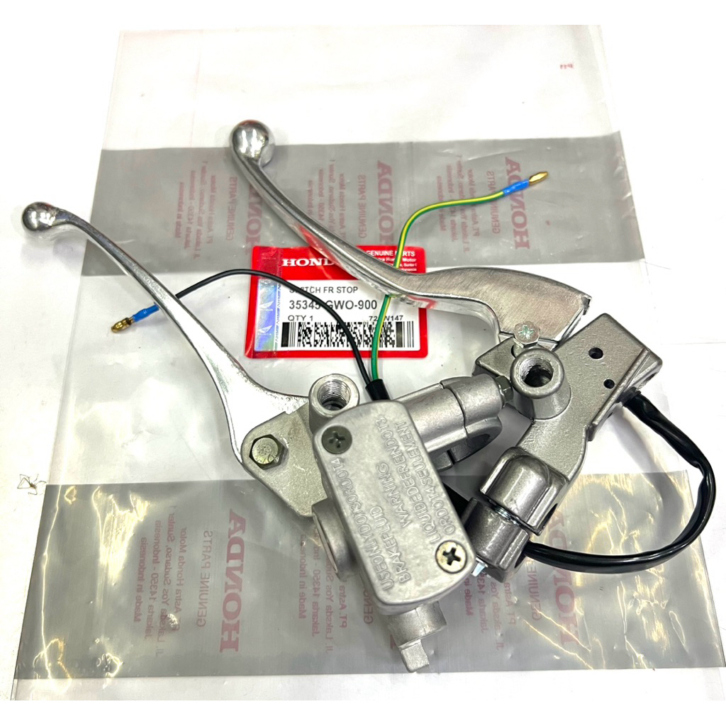 Master rem atas Assy Beat Karbu Sliver Sepaket + Dudukan Spion + Handle kiri Silver Switch Beat Karb