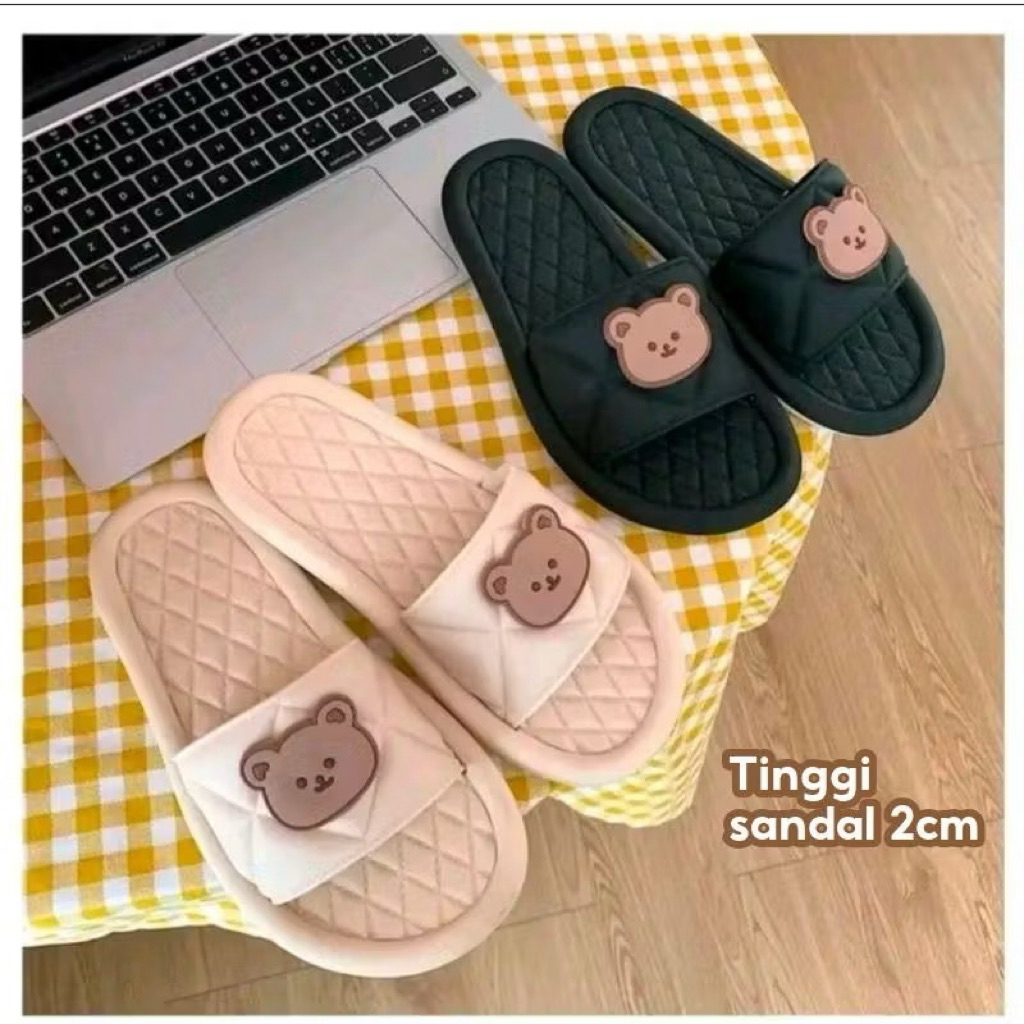 Sandal Rumah Bear Lucu – Sandal Empuk Anti Slip