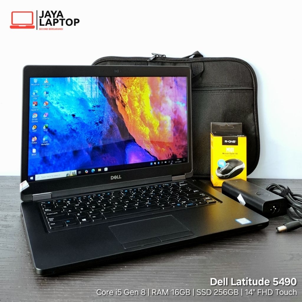 Dell Latitude 5490 Core i5 Gen 8 RAM 16GB SSD 256GB 14 inch FHD Touchscreen Laptop Second Bekas Mura