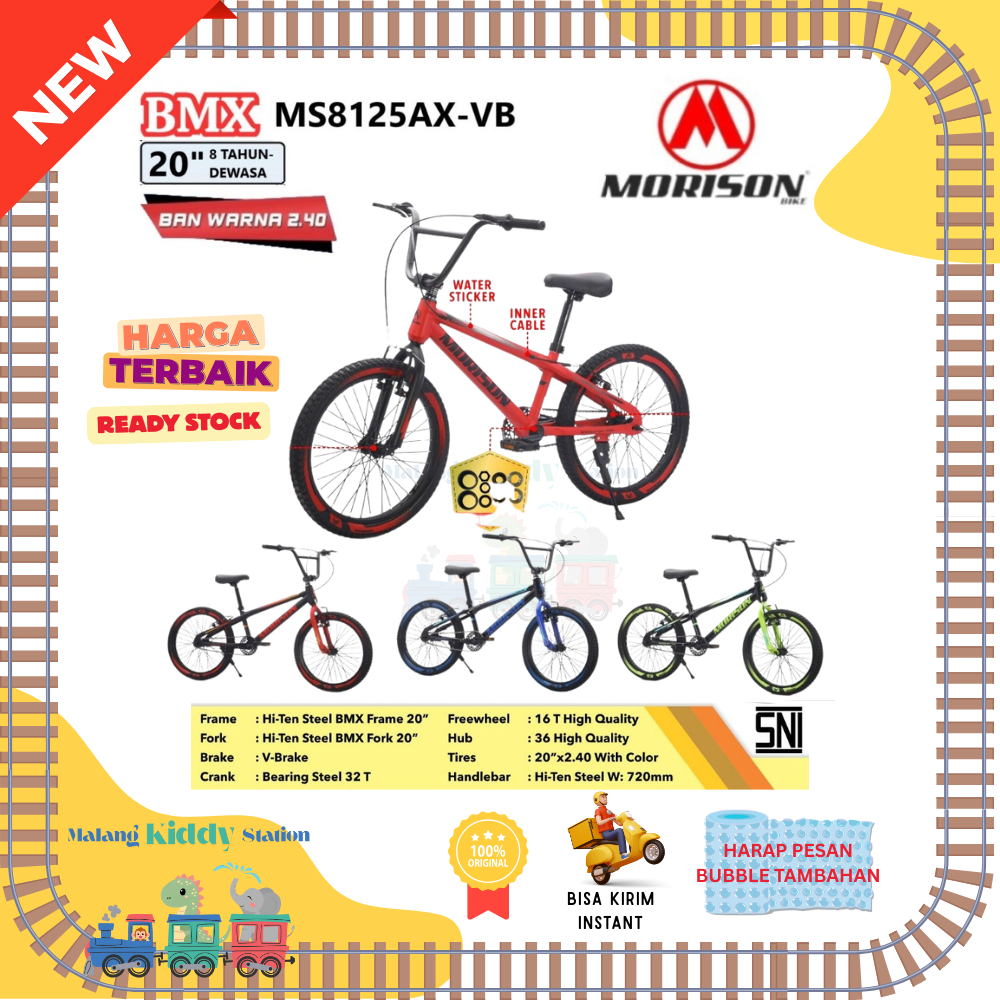SEPEDA COWOK BMX 20 MORISON BAN 2.4 BMX 8125 AX
