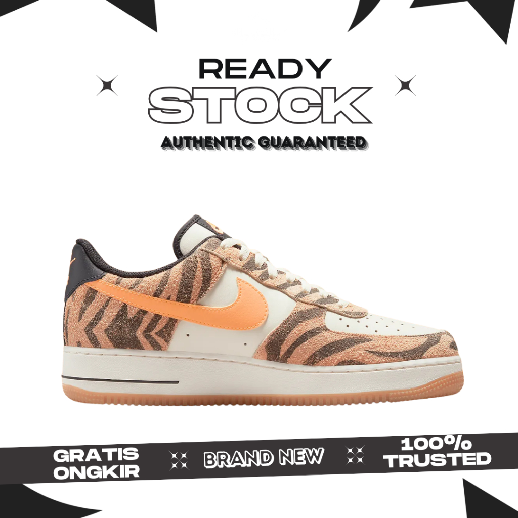 Nike Air Force 1 Daktari Stripe Orange