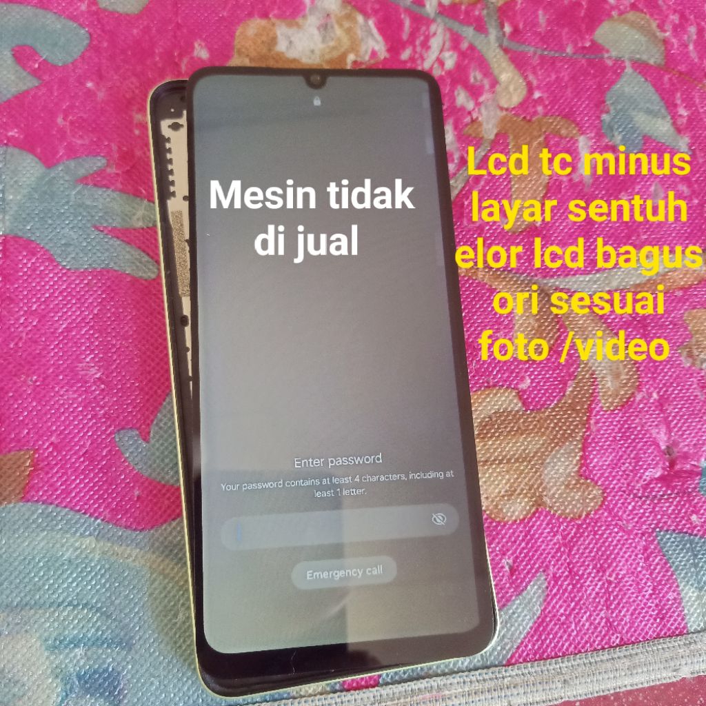 lcd Touchscreen Samsung A05/ A055f second ori Copotan minus touchscreen elor jalan" lcd aman bahan (
