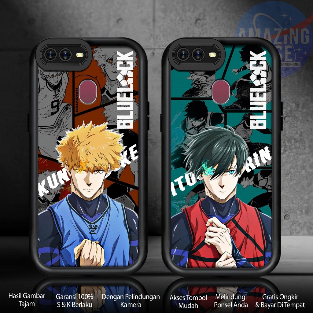 Softcase Glass kaca For OPPO F9 F9 PRO REALME 2 PRO AX7 BLUELOCK Casing Handphone Case Hp Procamera
